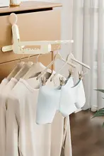 折りたたみ式衣類ハンガー【家庭用・旅行用・多機能・プラスチック製】