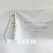 植物デザインの誕生日フォト背景布【女の子用・撮影装飾】