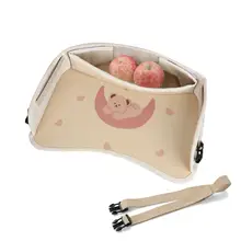 車載座席用トレイ【子供用・コンパクト・収納機能付き】