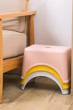 シンプルで軽量なリビング用スツール【厚手・浴室用・プラスチック製・洗面所用】