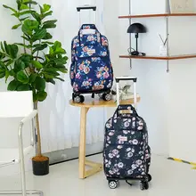 折りたたみ可能な大容量トロリーキャリーオンバッグ【軽量・キャスター付き・女性用】