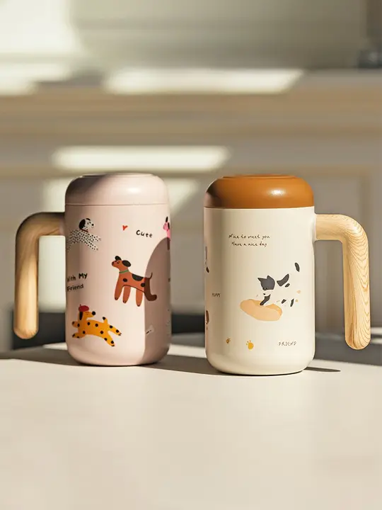 摩登主婦 オリジナル 保温カップ【オフィス用・セラミック内蔵・茶水分離】