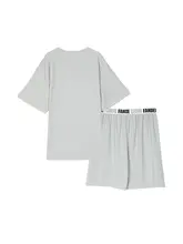 快適な華夫格面料の半袖Tシャツホームウェア【メンズ・ルームウェア・カジュアル】（セットアップ対応）