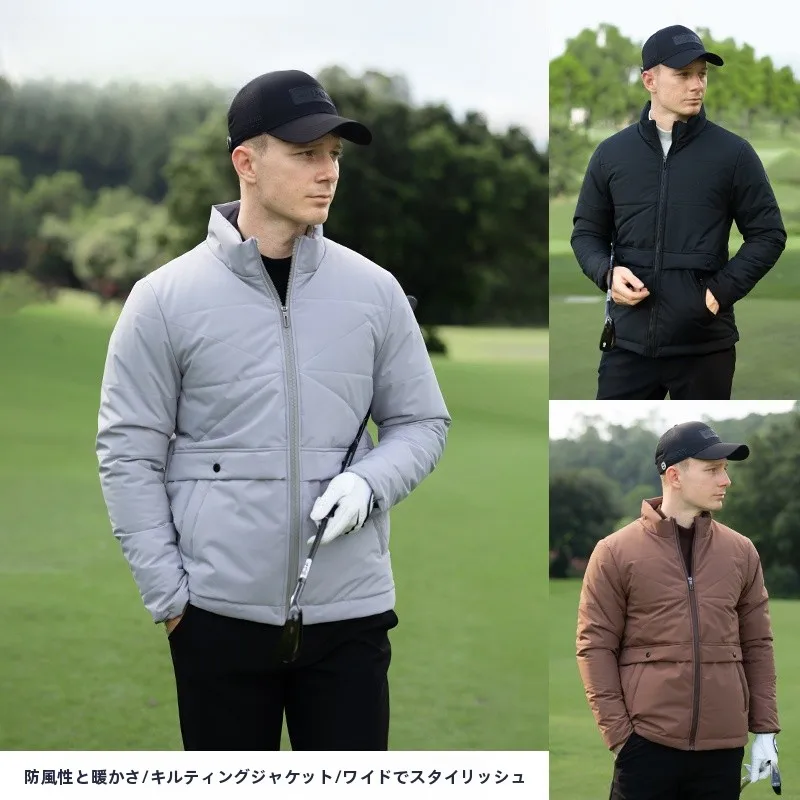 春のゴルフウェア メンズ おすすめは？防風保温素材のコットンジャケットが本当の「着こなしのバランス」を支える