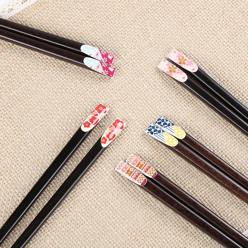 ネーム入り箸：天 然木製斜頭デザインの家庭用カップル向け箸