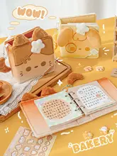 バインダーノート モコモコ パン型 かわいい おしゃれ 持ち運び コンパクト 「RosyPosy」