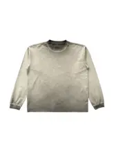 ウォッシュ加工の長袖Tシャツ【極上の柔らかさ・クリエイティブデザイン】