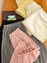 極上の柔らかさの細いストライプモコモコパンツ【内側起毛・調整可能な裾・ウエストゴム】