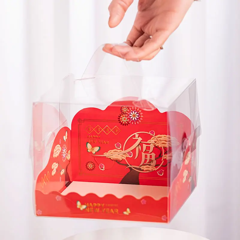 「手提げ透明ムースケーキボックス」を選ぶべき理由は？新年や贈り物に最適な3Dデザインの魅力とは