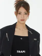 カラフルなリボンデザインのミニパールネックレス【女性用・クールな雰囲気・デコレーション】