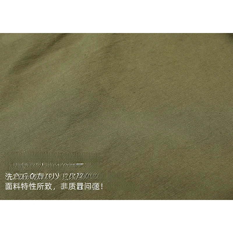 OG107 ストレート軍用カジュアルパンツ【ユニセックス・ルーズフィット・オリーブグリーン】