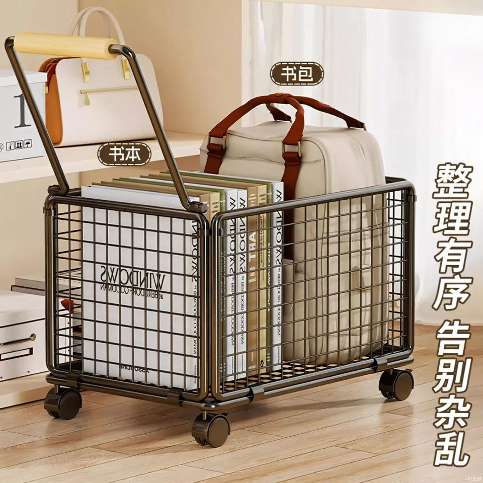 学生用キャリーラック【移動可能・収納ボックス・学用品用】（セットアップ対応）