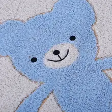 カートゥーンデザインの子供用バスタオル【綿素材・柔らかい・クマ柄】