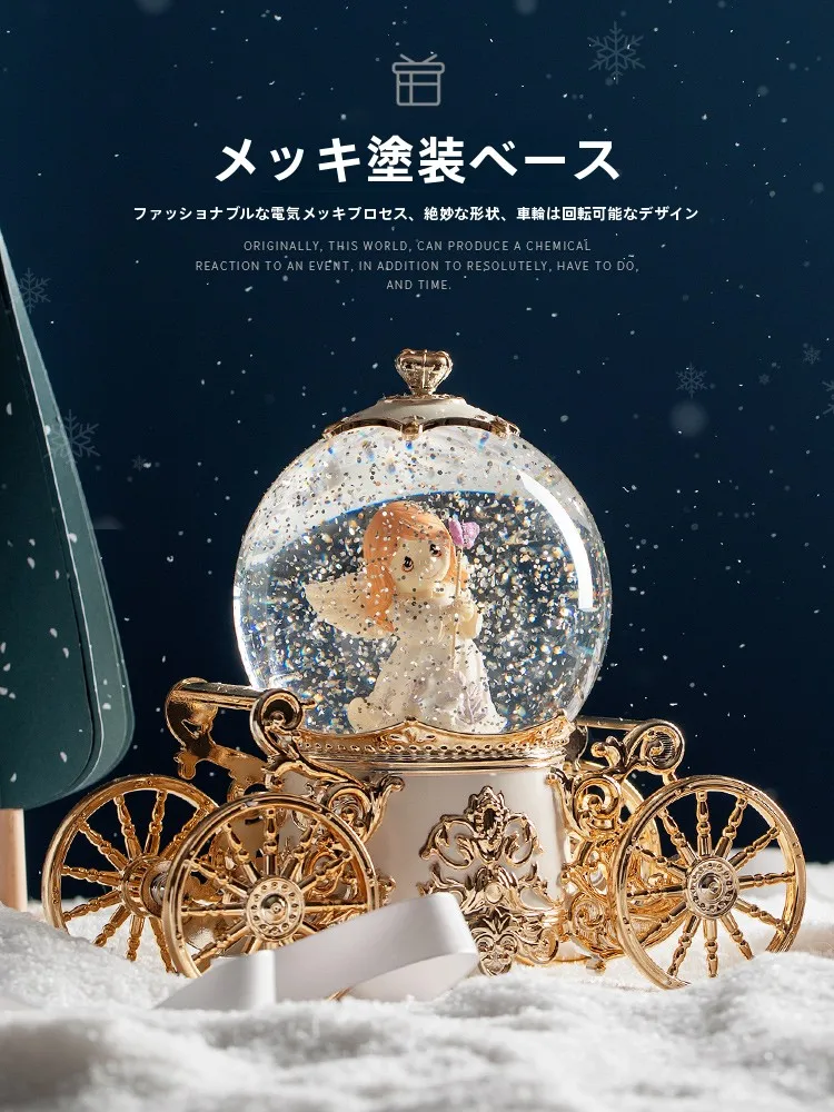 雪花水晶球の夢幻音楽ボックス【天空の城・ギフト用】：誕生日プレゼントに最適な欧式デザインの贈り物とは