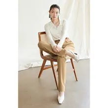 RoseLingLing 通勤用ストレッチ素材 中腰スリムテーパードパンツ【秋用・レディース】