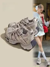 内増高のスニーカー【メッシュ・軽量・厚底・レディース・カジュアルスポーツシューズ】