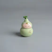 小葫芦の置物【可愛いデザイン・車内やオフィス用・福を呼ぶ】