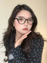 猫眼デザインのブルーライトカット眼鏡【個性的でレトロな蝶形】