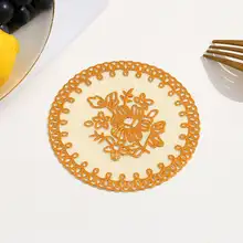 防滑加工のクッションマット【円形・テーブル用・熱遮断・家庭用】
