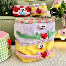 かわいいデザインの収納ボックス【毛糸製・おもちゃや衣類収納に最適・家庭用】