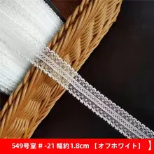 柔らかで繊細なレースの花飾り【DIY用・薄手・ドールドレス用】