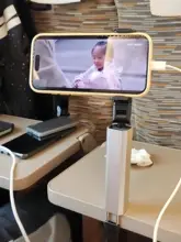 旅行や出張に最適！スマホ用デスクスタンド兼自撮り棒【携帯便利】