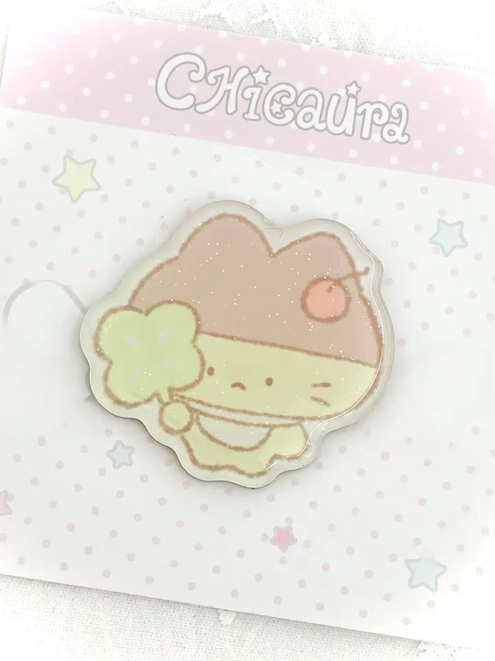 可愛いアクリル製冷蔵庫用マグネット【ねこ・いちご・うさぎデザイン】