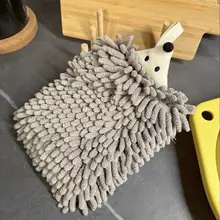 おしゃれなカートゥーンデザインの吸水速乾タオル【柔らかい雪尼尔素材・キッチン用・子供向け】