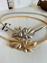 金属製のウエストチェーン レディースドレス用アクセサリー【エレガント・伸縮性・個性的】