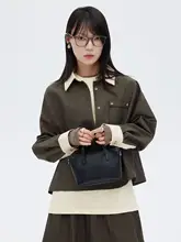 通勤用ミニトートバッグ【植物性タンニンなめし牛革・肩掛け・斜め掛け対応・日本風デザイン】