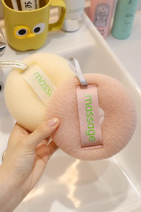 バスボール バス用 浴花 柔らかい 泡立ち 2way 散らない バス用品