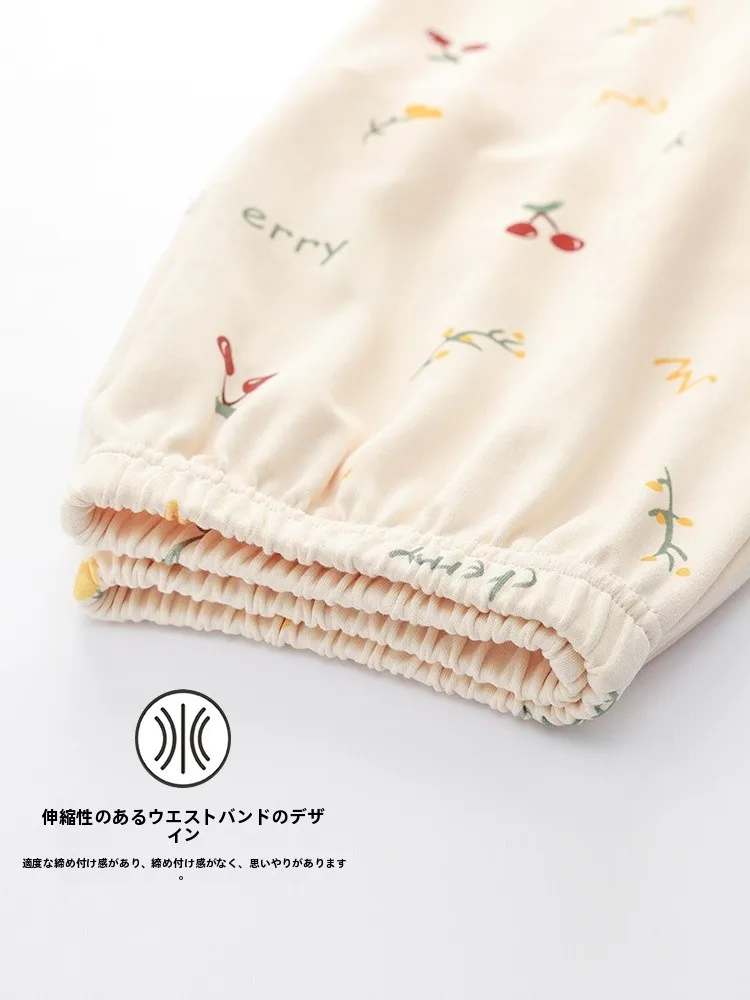 できる綿製ロングパンツ：春秋夏用のゆったりデザインと100%綿の着心地