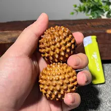 天然木 黄花梨製 マッサージボール【手持ち可能・重心安定型】