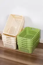 収納バスケット【お菓子・おもちゃ整理用・キッチンやデスクに最適・プラスチック製】