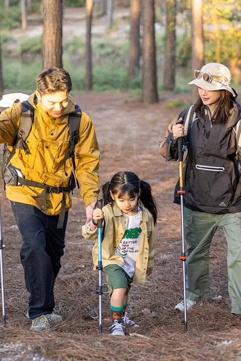 Naturehike 超軽量三段伸縮子供用登山杖【アウトドア・ウォーキングポール】