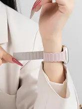 夏にぴったりなデザイン！シリコン製ウィメンズ腕時計バンド【Apple Watch対応・マグネット式・スタイリッシュ】