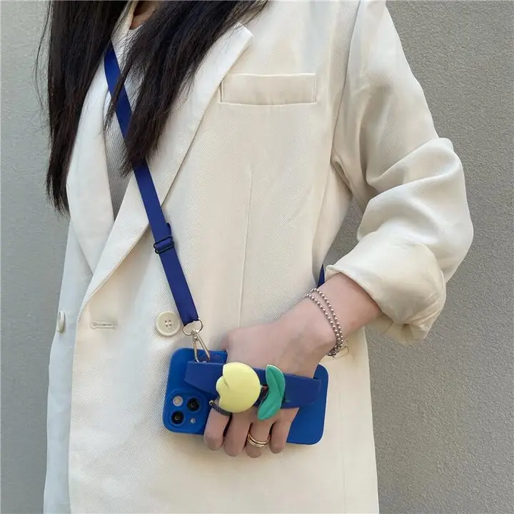 チューリップデザインのスマートフォンケース用ストラップ【ヴィヴォ対応・花柄・クリエイティブ】