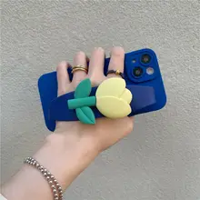 チューリップデザインのスマートフォンケース用ストラップ【ヴィヴォ対応・花柄・クリエイティブ】
