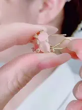 春夏用 ピンク桜デザインのイヤリング【小ぶり・トレンド感】