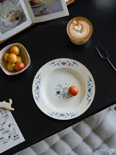 青花柄 手描き陶器 カフェカップ【燕子デザイン・贈り物に最適】