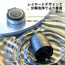 車載灰皿【ふた付き・一押しで操作可能・LEDライト付き】