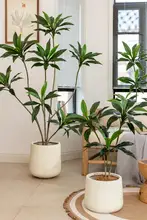 人工観葉植物 ポット インドアリビング用 ベルベット ブラジル木 高級デザイン 北欧スタイル 装飾オブジェ