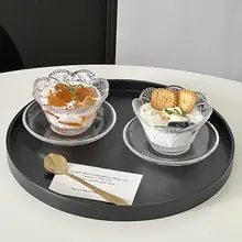 高級感あるフルーツサラダボウル【花びらデザイン・アイスクリーム＆オートミール用】