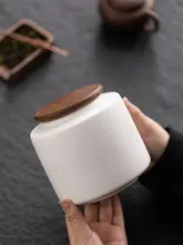 茶葉用セラミック密封容器【小型・贈答用・龍井茶・緑茶・白茶・紅茶・普洱対応】