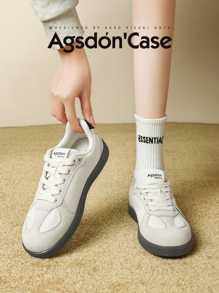 レースアップスニーカーの通気性とフィット感：Agsdonオーガルシンドの女性用スニーカー実測解析