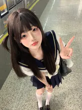 水兵服 レディース 短袖 夏用 制服【学院風・学生用】（セットアップ対応）