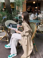 カラーブルゾン コート【春用・中長丈・韓国風・上質感】