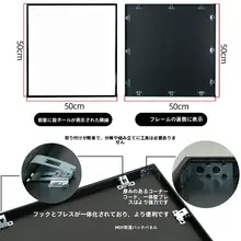 黒色アルミ合金製フレーム【空白・正方形・金属製・狭い縁・壁掛け用】