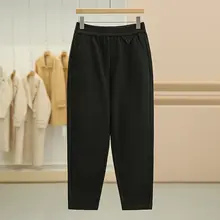 ウエストゴムのスリムフィット通勤用パンツ【カジュアル・長ズボン】
