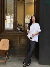 フィットテーパードスーツパンツ【通勤用・薄手・カジュアル】